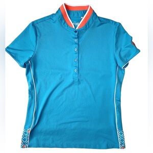 Nivo‎ Short Sleeve Golf Polo Teal Blue Sz S